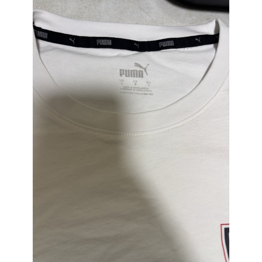 Puma Men's Midfield White Long Sleeve T-Shirt Size L